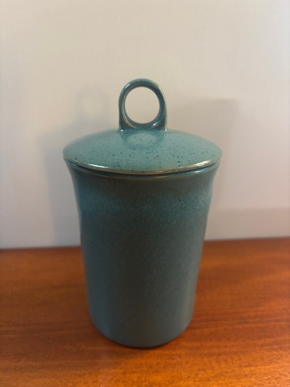 Teal Glazed Vintage Bennington Potters Jar